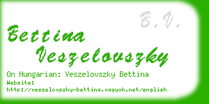 bettina veszelovszky business card